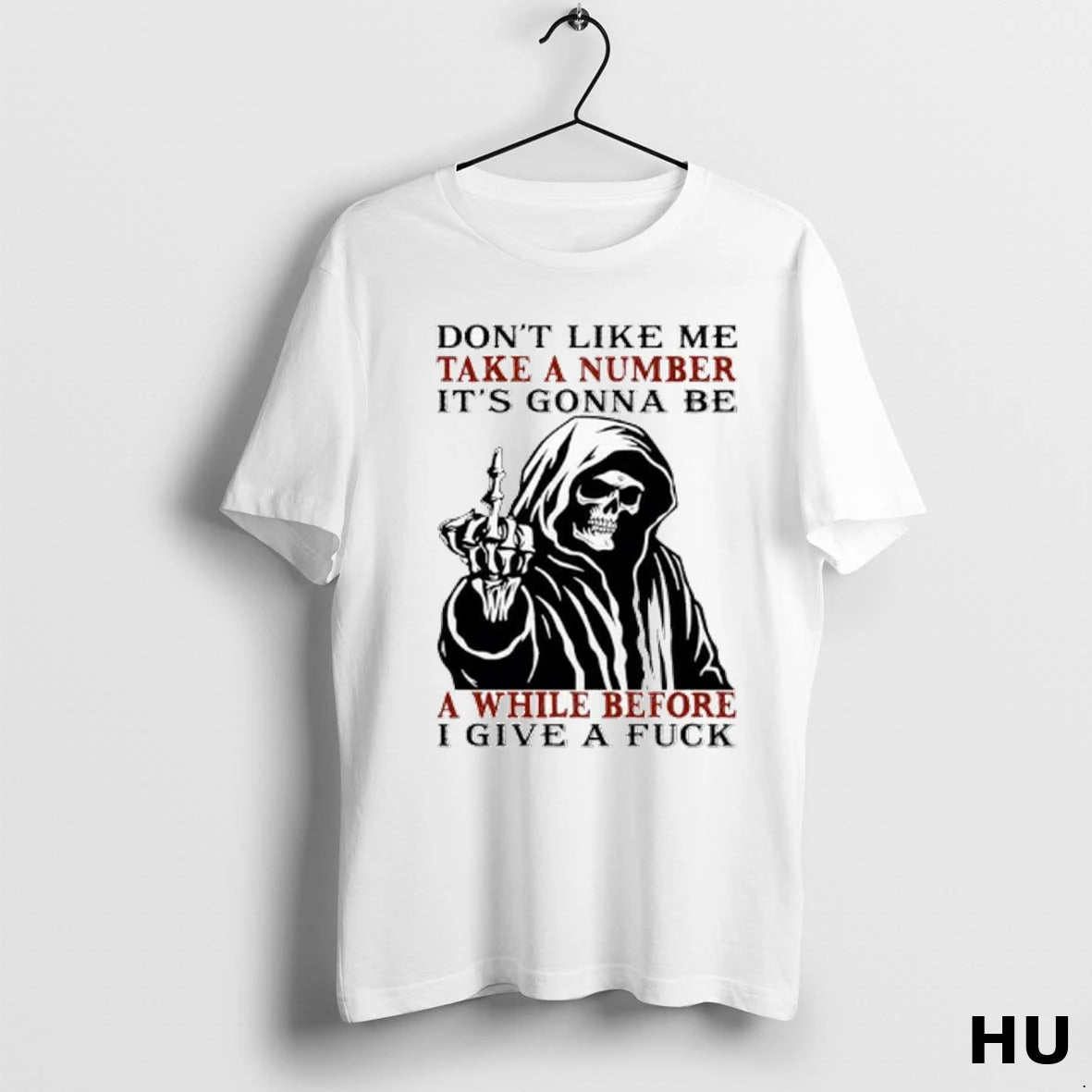 Official Skeleton Dont Like Me Take A Number Its Gonna Be Ladies T Shirt