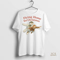 Official Snowman Flying Home For Christmas Shirt