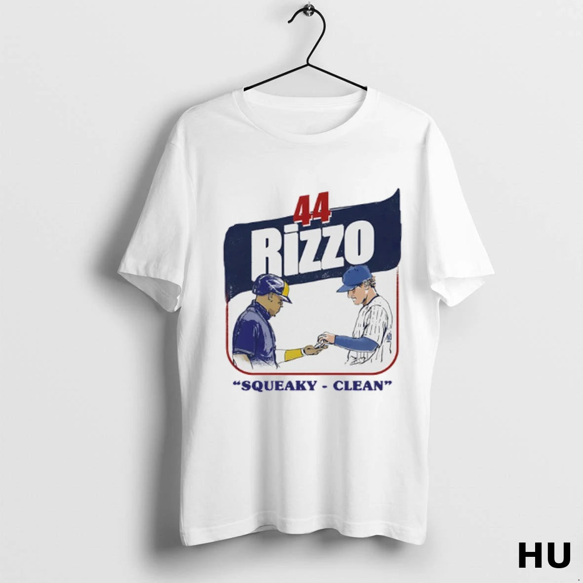 Official Squeaky Clean Anthony Rizzo 44 Chicago Cubs Baseball T Shirt