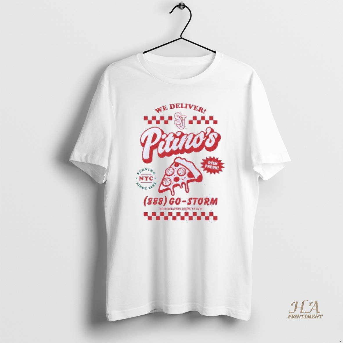 Official St Johns Red Storm Pizza We Deliver Pitinos Oven Fresh