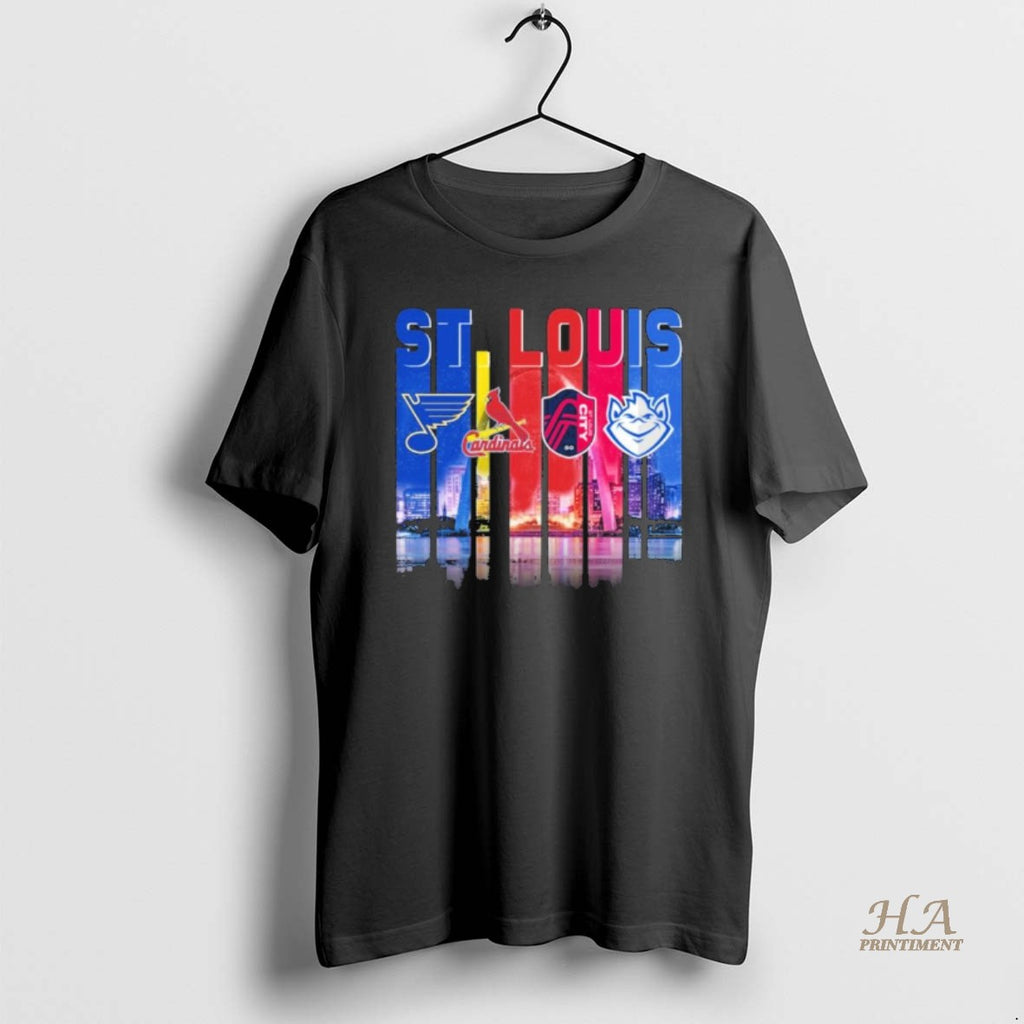 Official St Louis Sports Teams Logo 2025 Retro Skyline