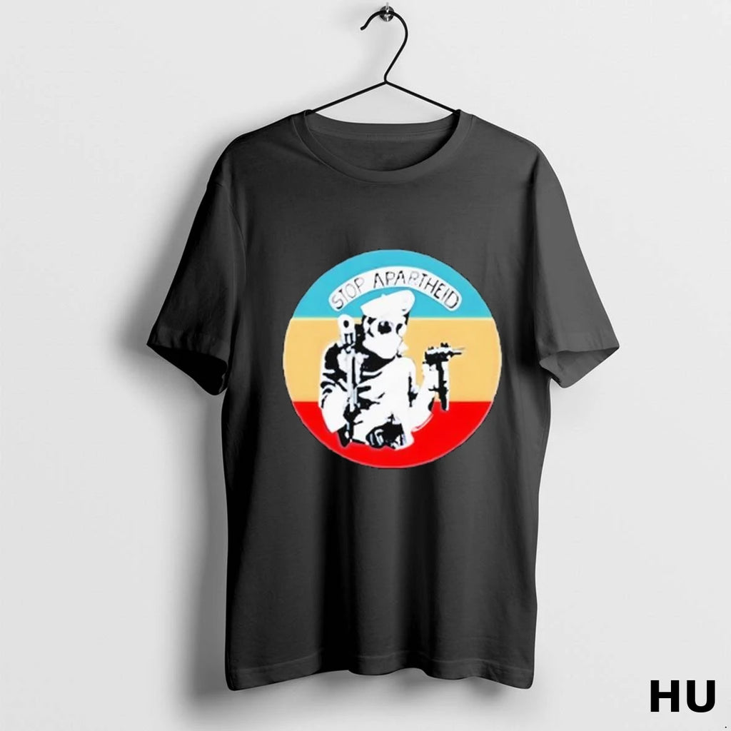 Official Stop Apartheid Vintage Logo T Shirt