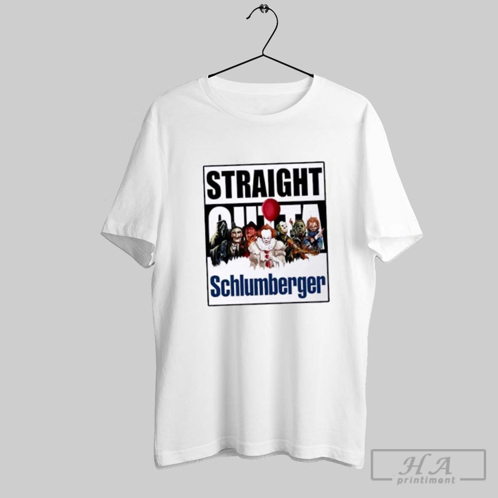 Official Straight Outta Schlumberger Horror Movies Halloween