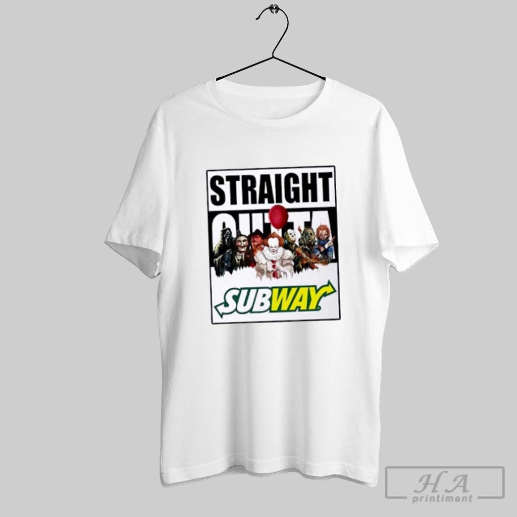 Official Straight Outta Subway Horror Movies Halloween