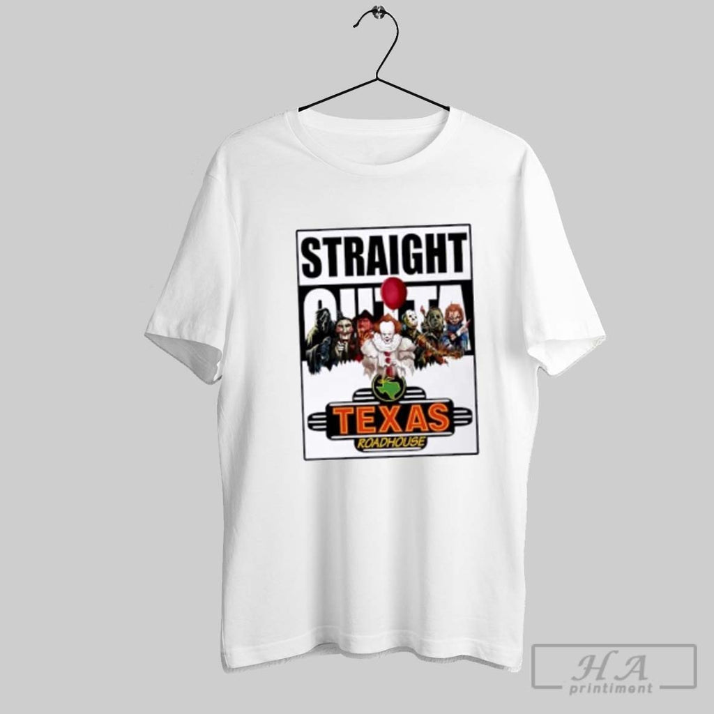 Official Straight Outta Texas Roadhouse Horror Movies Halloween