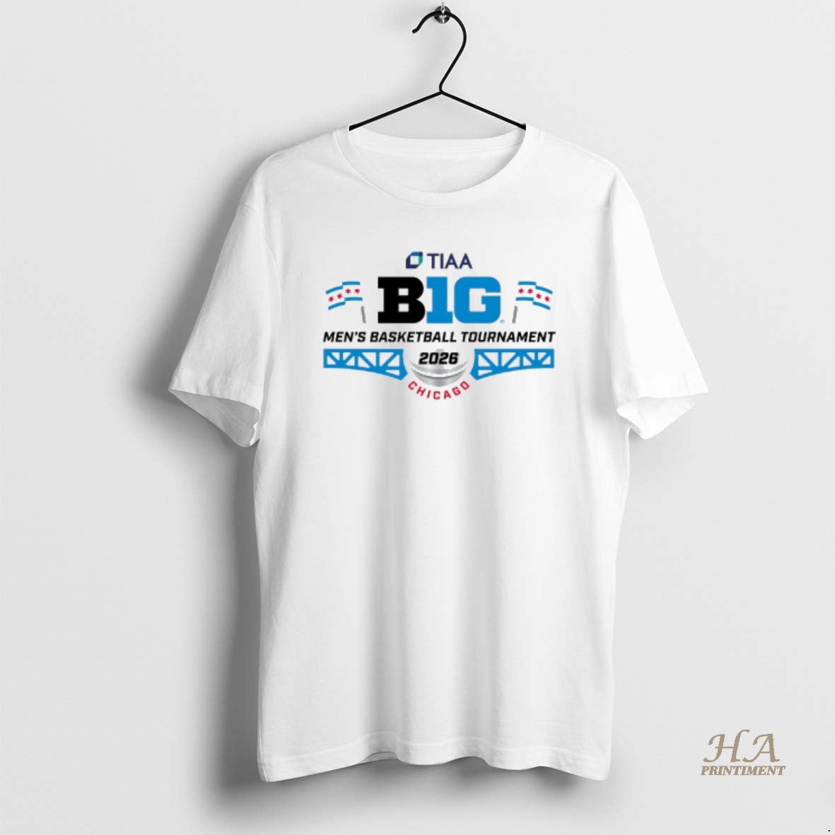Official Tiaa Big Ten Mens Basketball Tournament 2026 Chicago Logo