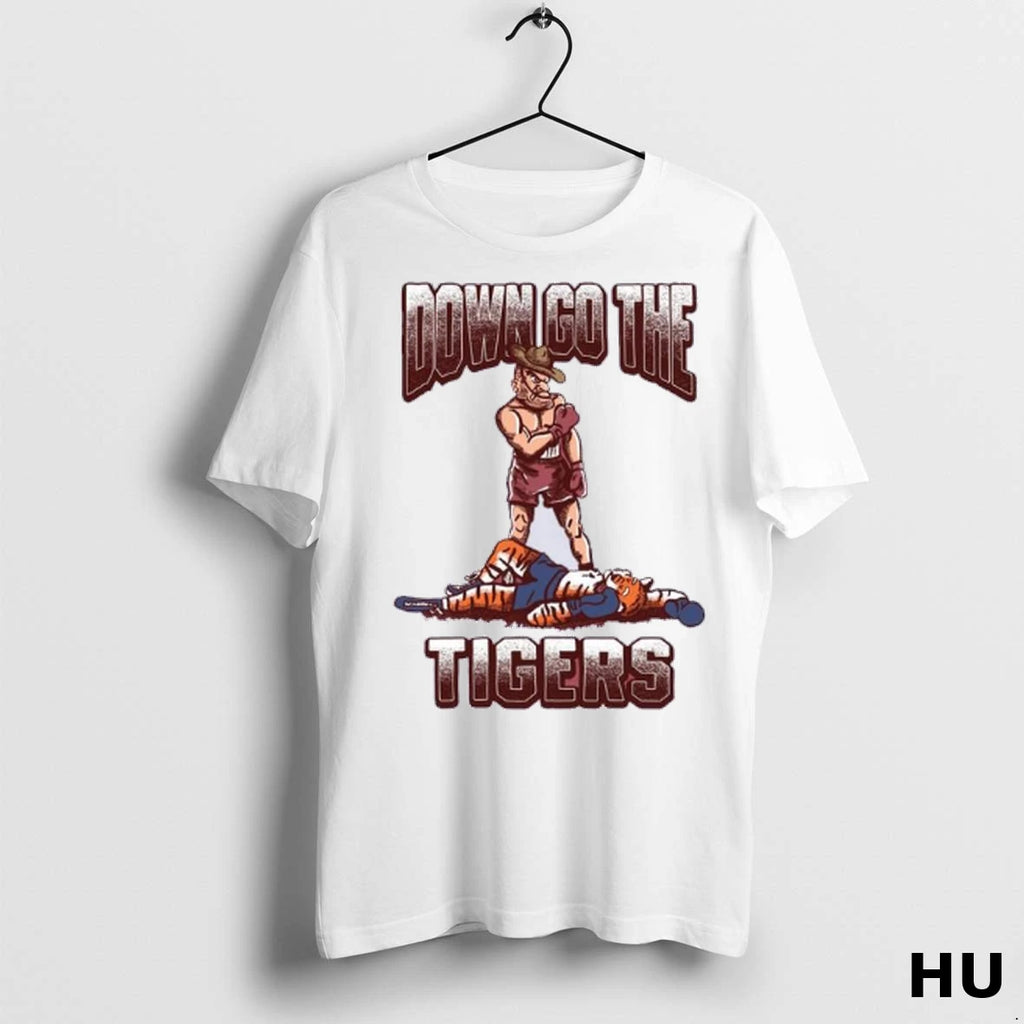 Official Texas Am Aggies Down Go The Tigers T Shirt