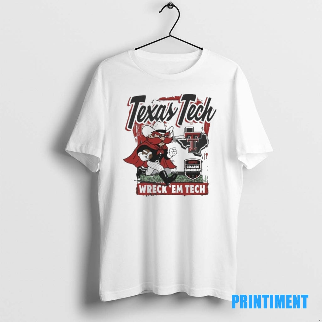Official Texas Tech Red Raiders Espn College Gameday Wreck Em Tech Classic Runner Tee Sweater