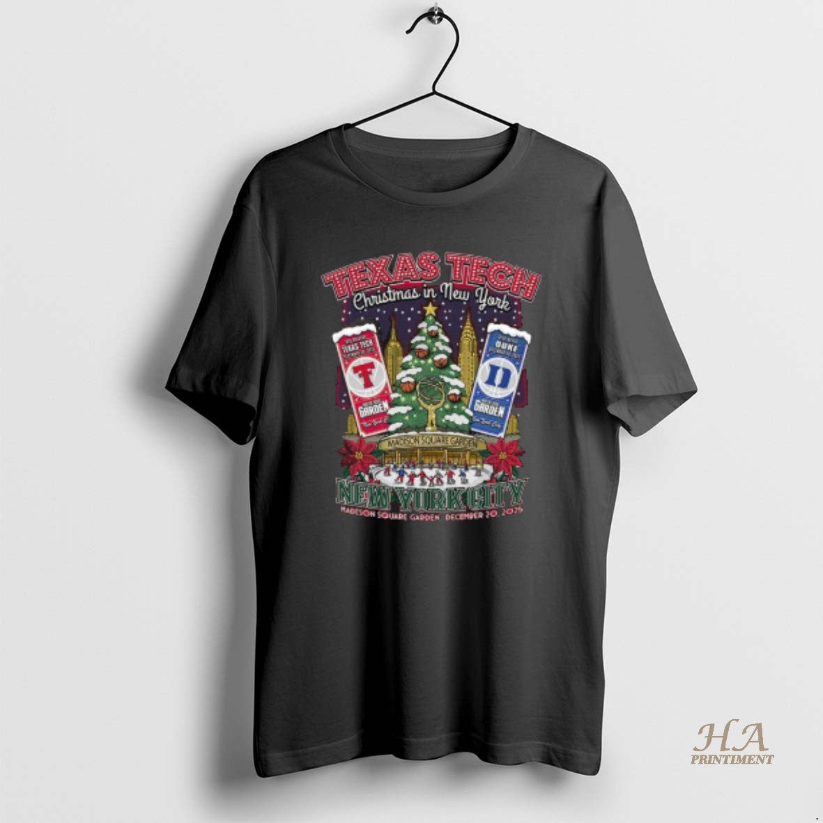 Official Texas Tech Vs Duke Christmas In New York 2025 Basketball Gameday