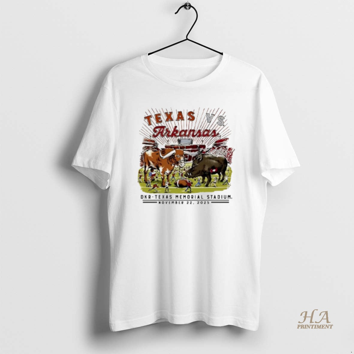 Official Texas Vs Arkansas Razorback November 22 2025 Mascot