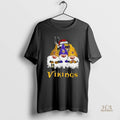 Official The Gnomes X Minnesota Vikings Merry Christmas 2025 Circle Black