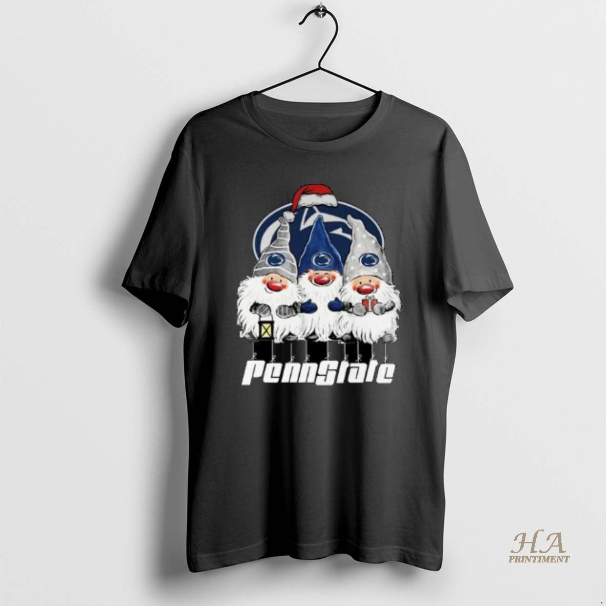 Official The Gnomes X Penn State Nittany Lions Merry Christmas 2025 Circle Black