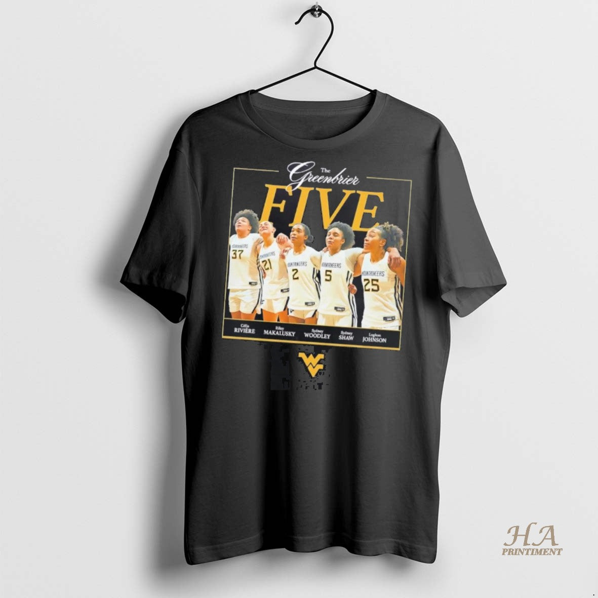 Official The Greenbrier Five Wvu Womens Basketball Team Shirt