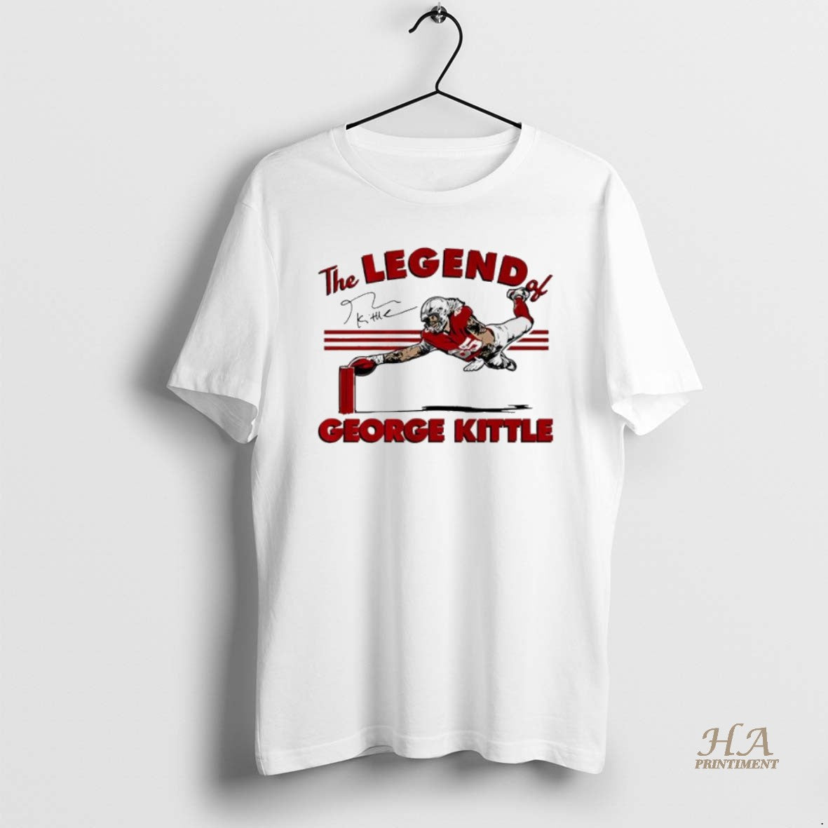 Official The Legend Of George Kittle Signature Football
