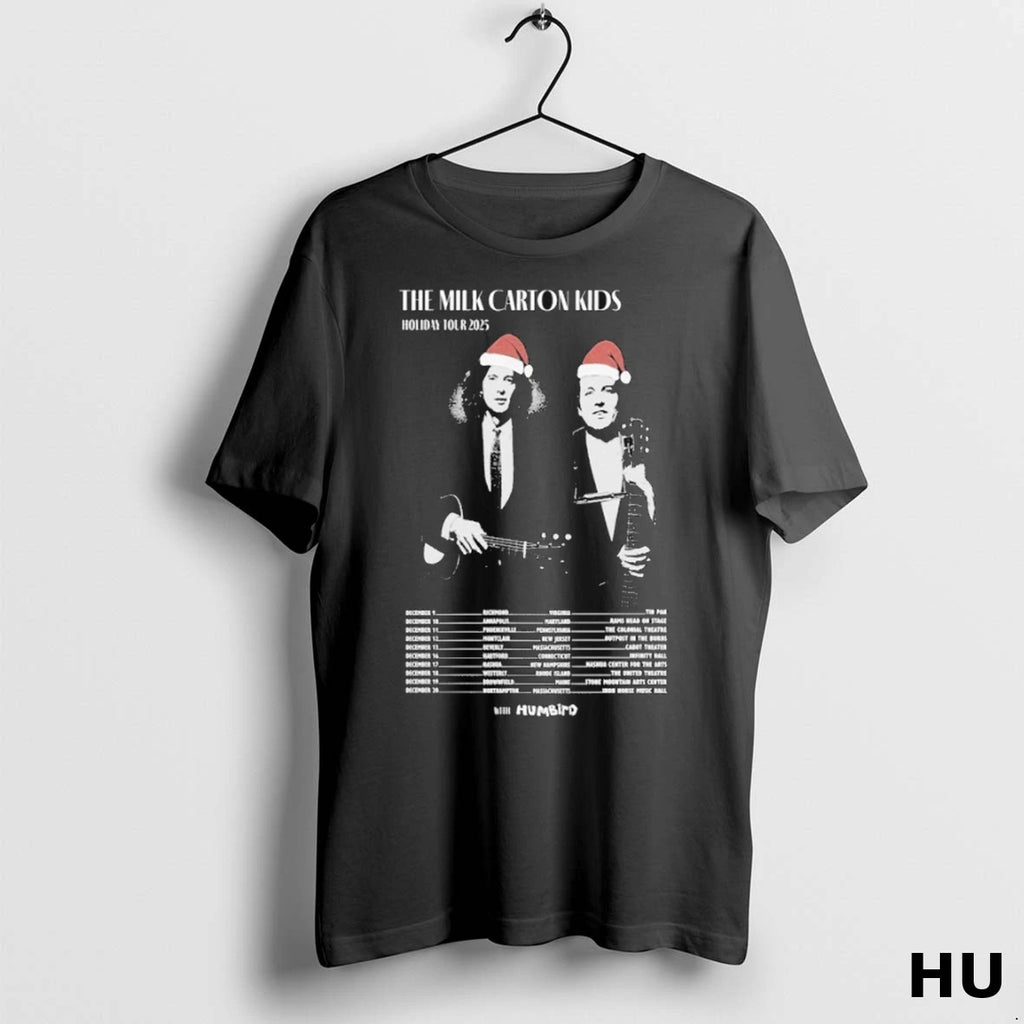 Official The Milk Carton Kids Holiday Tour 2025 Christmas T Shirt