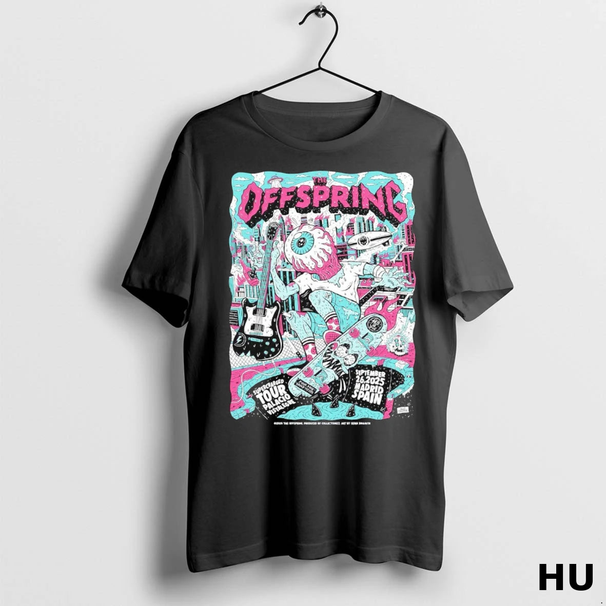Official The Offspring Sep 26 2025 Palacio Vistalegre In Madrid Spain T Shirt