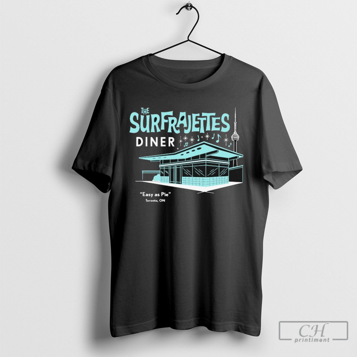 Official The Surfrajettes Diner Easy As Pie Toronto On T Shirts