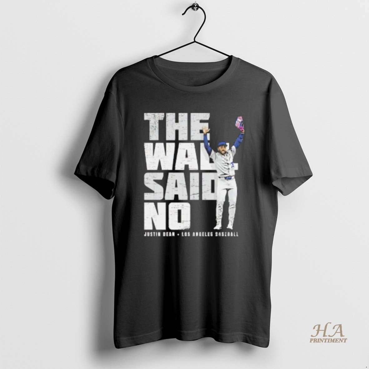 Official The Wall Said No Justin Dean Los Angeles Dodgers Baseball
