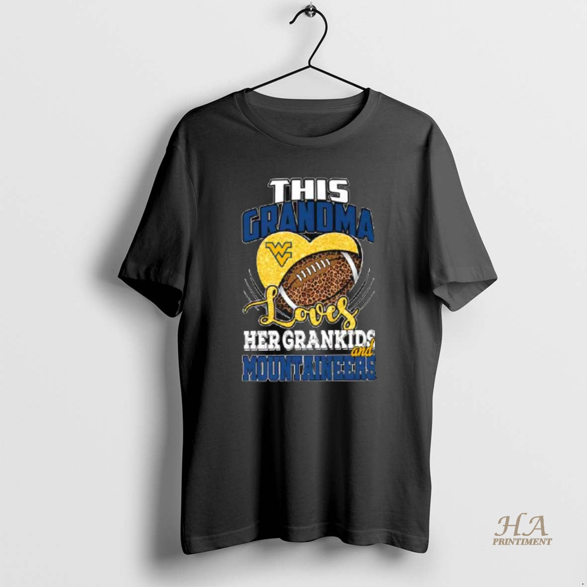 Official This Grandma Loves Her Grandkids And West Virginia Mountaineers Tee