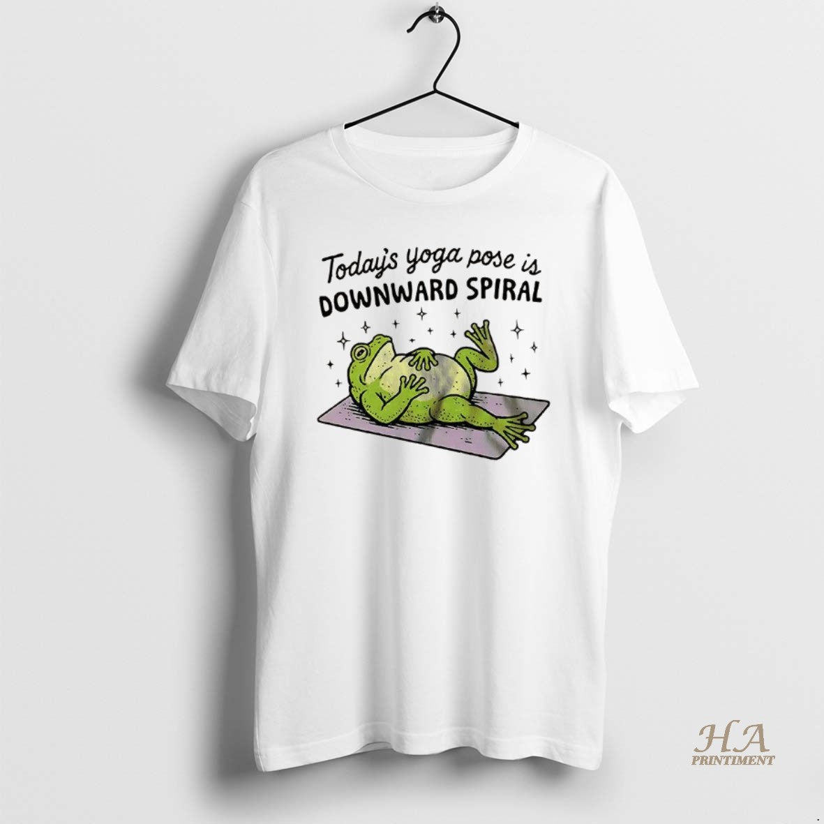 Official Todays Yoga Pose Is Downward Spiral Frog