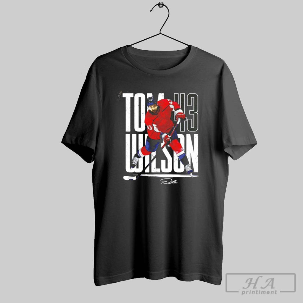 Official Tom Wilson Washington Capitals Type Poster