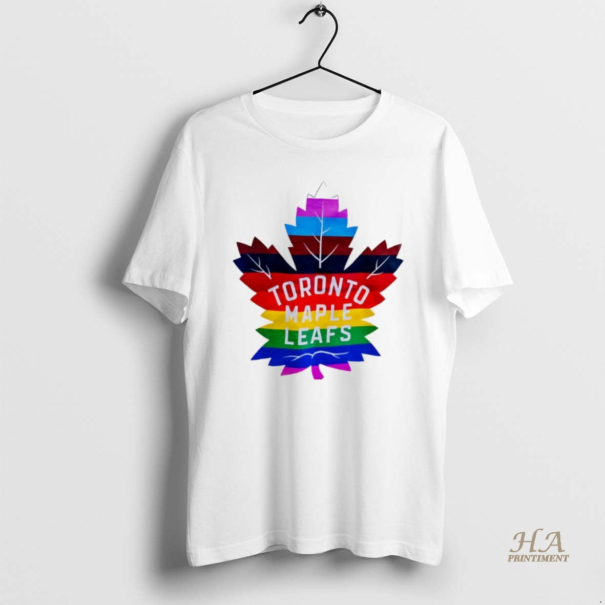 Official Toronto Maple Leafs Rainbow Pride Logo