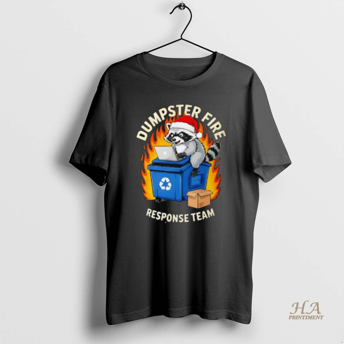 Official Trash Panda Dumpster Fire Response Team Ugly Christmas