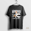 Official Trent Wininger 20 Marietta Pioneers Football Caricature Blackshirt