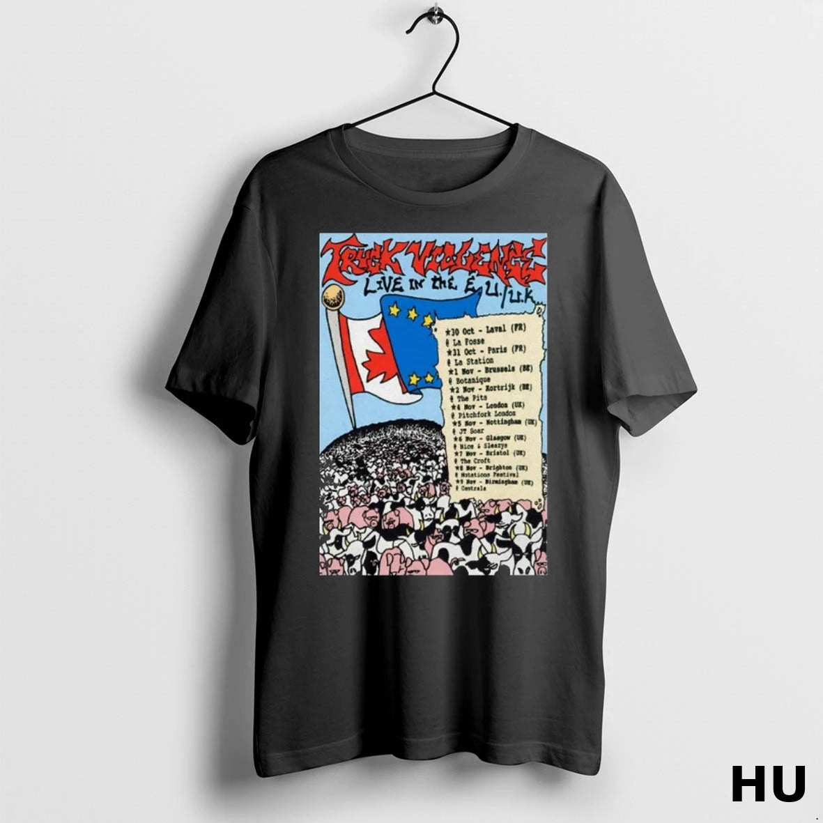 Official Truck Violence Eu Uk Tour 2025 Long Sleve T Shirt