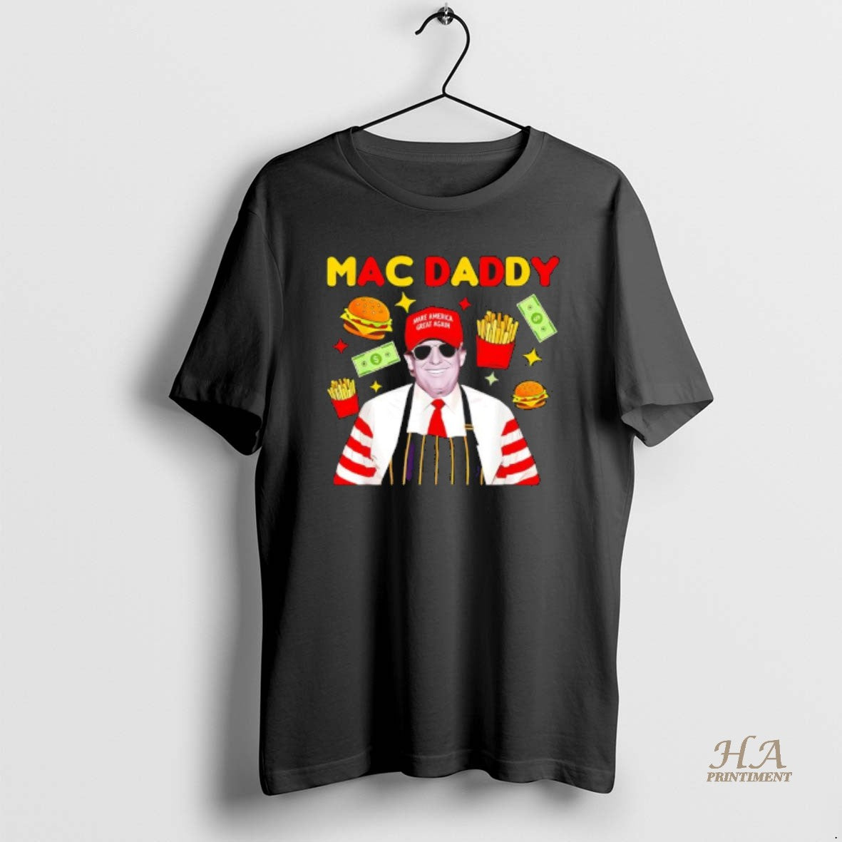 Official Trump Mac Daddy Money Burger Black