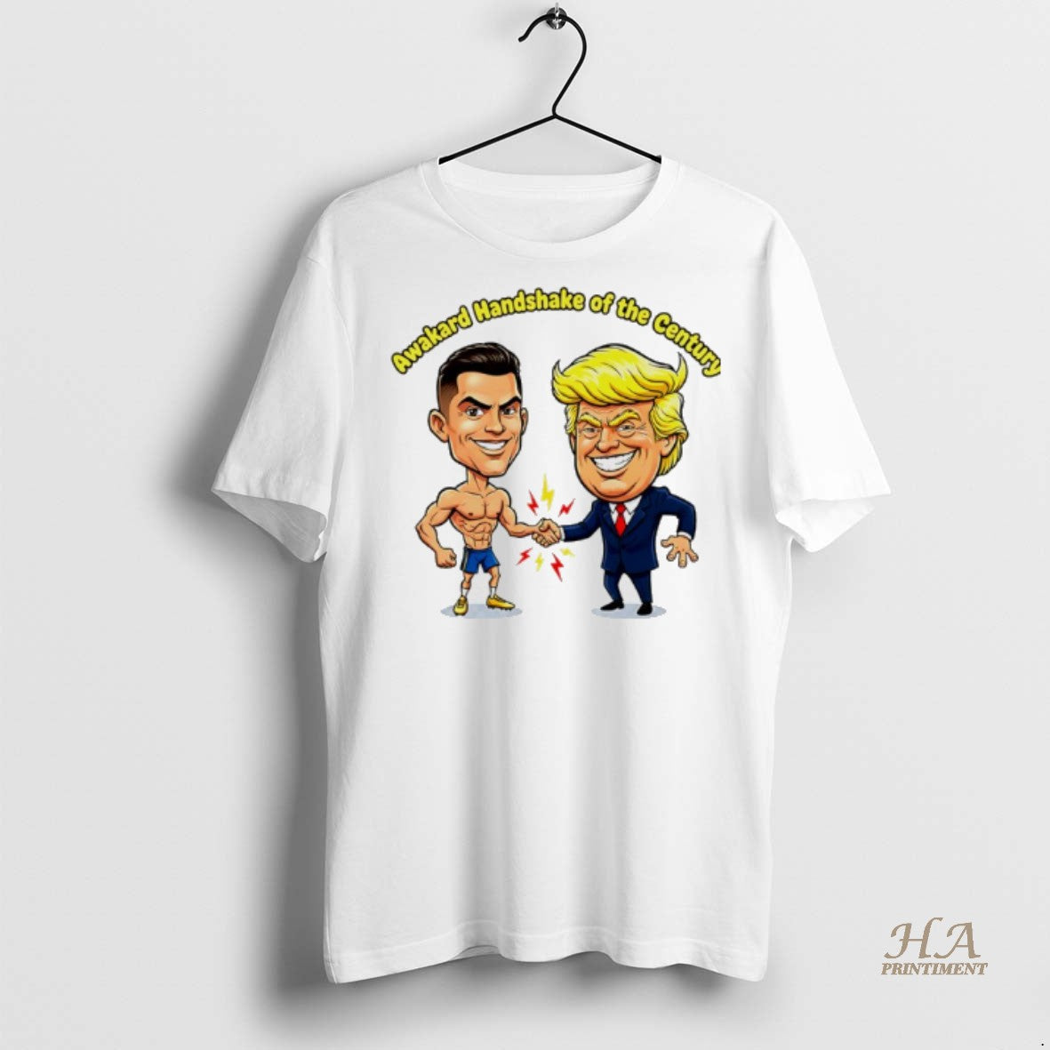 Official Trump And Ronaldo Awkward Handshake Of The Century Shirt