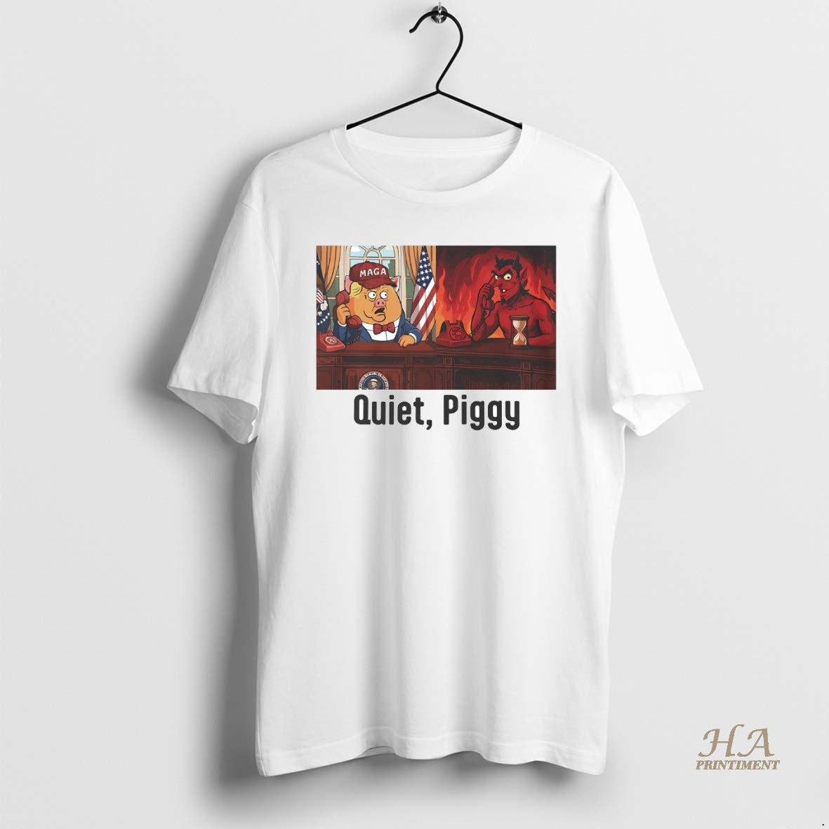 Official Trump Calling Satan Quiet Piggy