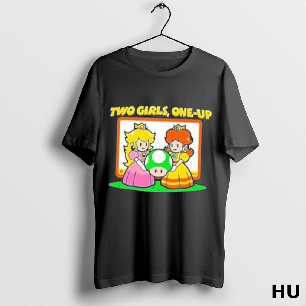 Official Two Girls One Up Game Parody T Shirt