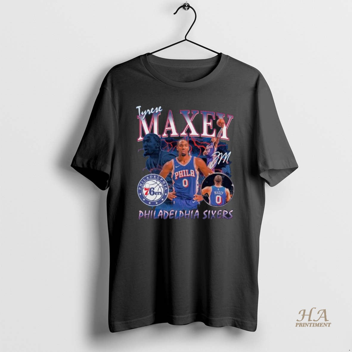 Official Tyrese Maxey Philadelphia 76ers Player Collage