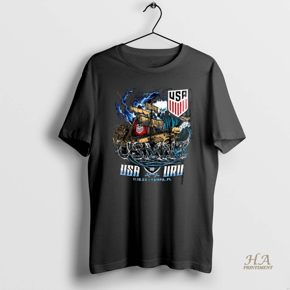 Official Us Mens National Vs Uruguay Tampa 2025 Pirate Ship