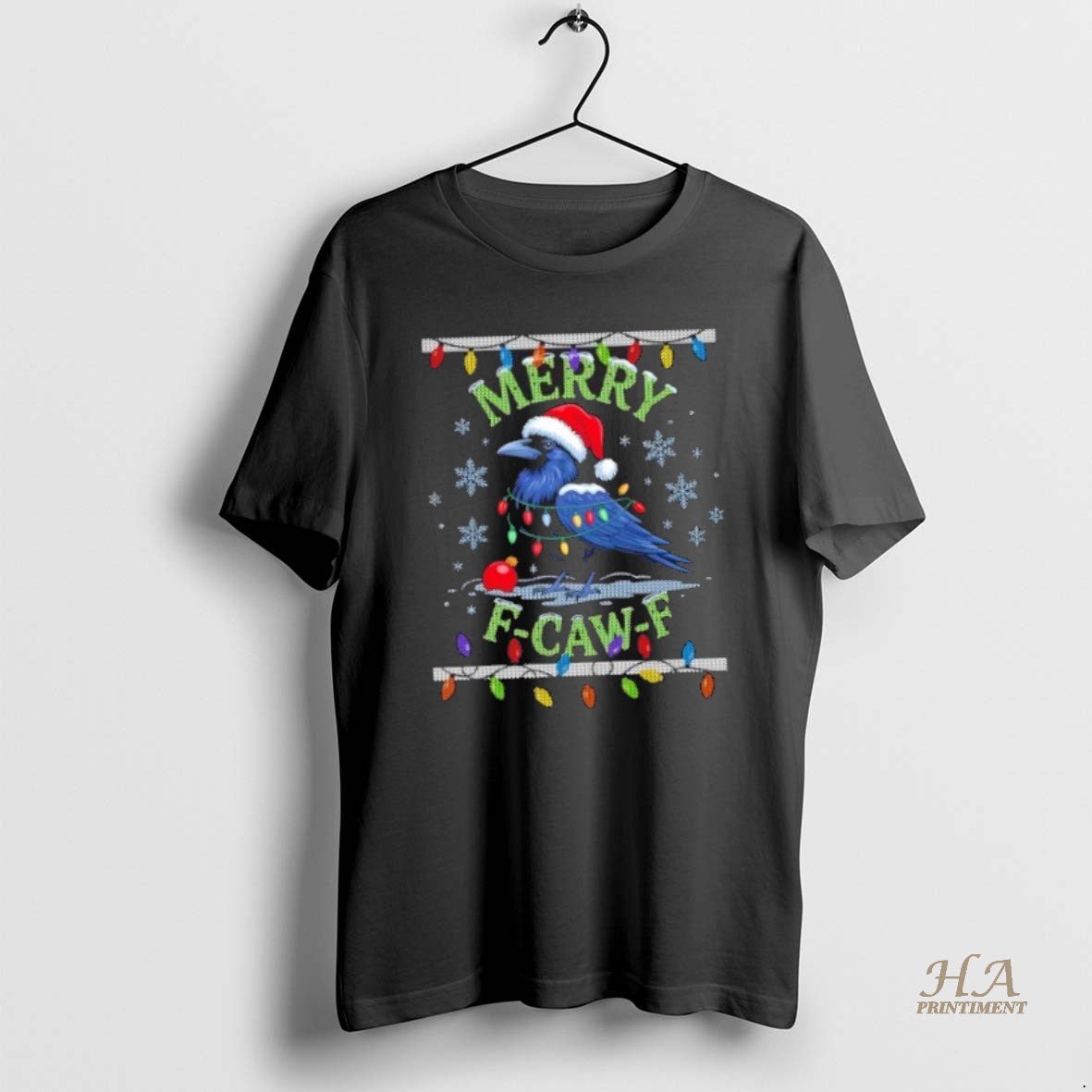 Official Ugly Christmas Merry F Caw F Crow