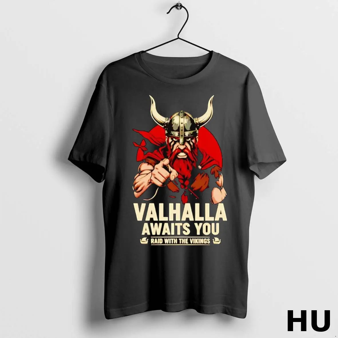 Official Valhalla Awaits You Raid With The Vikings T Shirt