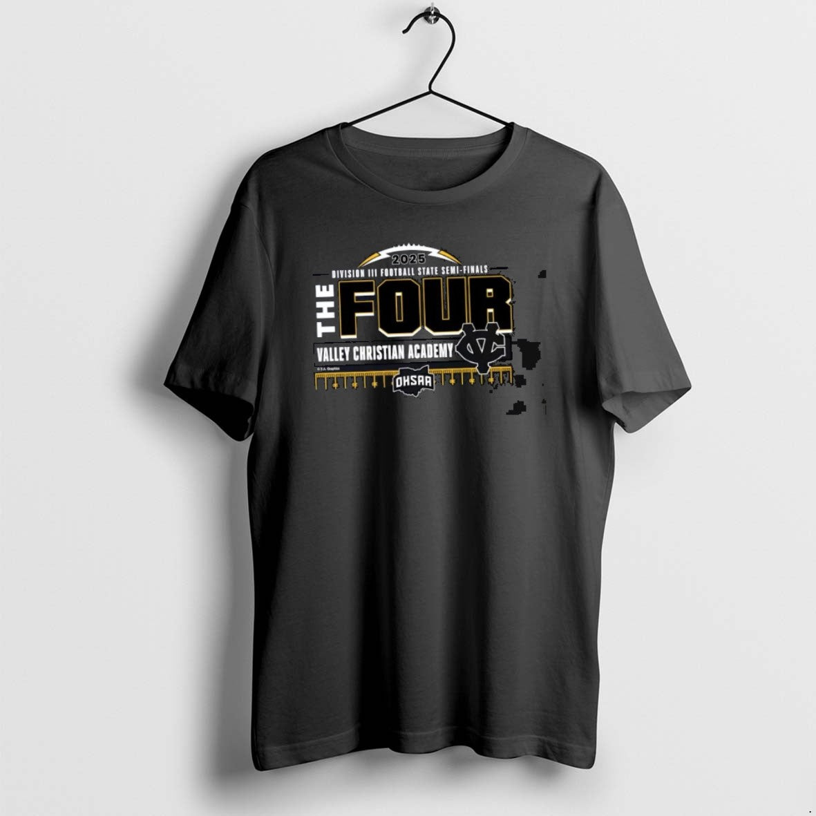 Official Valley Christian Academy The Four 2025 Division 3 Football State Semifinals Classictshirt