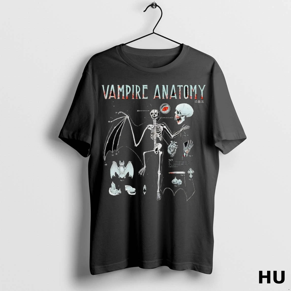 Official Vampire Anatomy Skeleton T Shirt