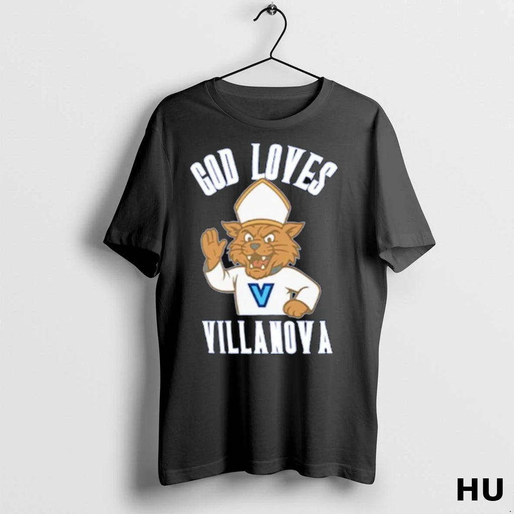 Official Villanova Wildcats God Loves Villanova T Shirt