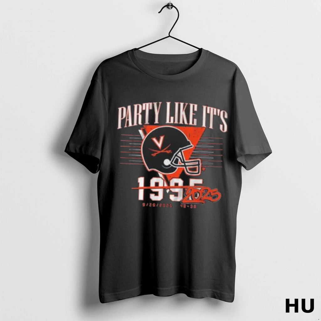 Official Virginia Cavaliers Uva Football Party Like Its 2025 T Shirt