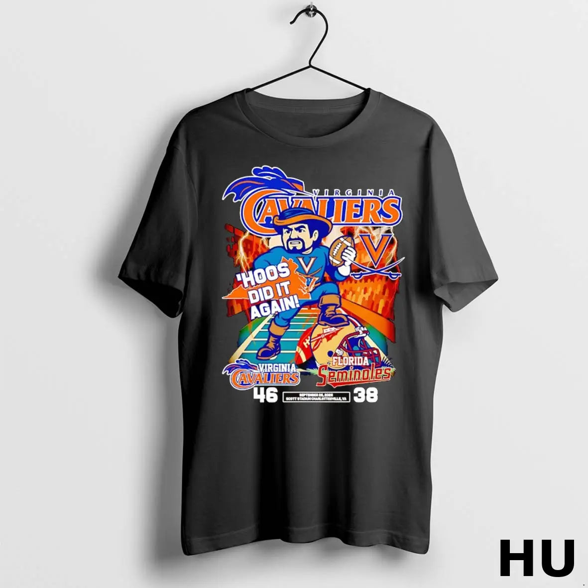 Official Virginia Cavaliers Hoos Did It Again Beat Florida Seminoles T Shirt