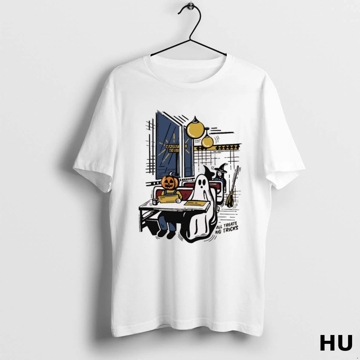 Official Waffle House All Tricks No Treats Halloween 2025 T Shirt