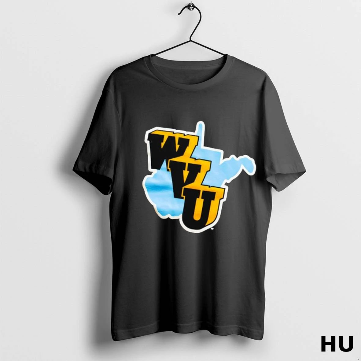 Official West Virginia Mountaineers Logo Black Graphic T Shirt