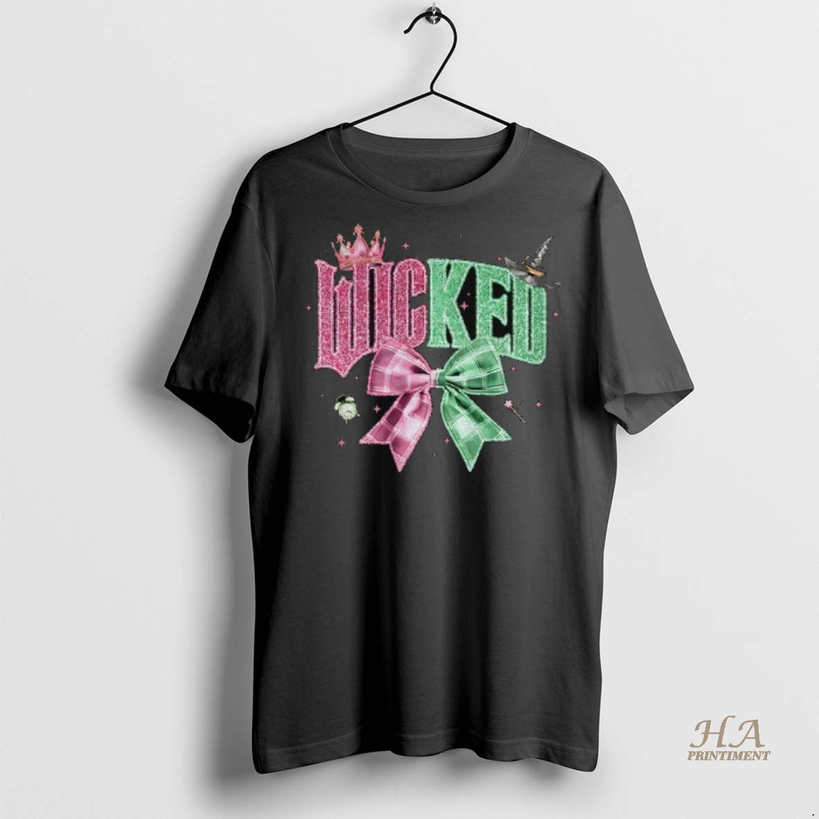 Official Wicked Musical Defy Gravity Broomstick Halloween Shirt