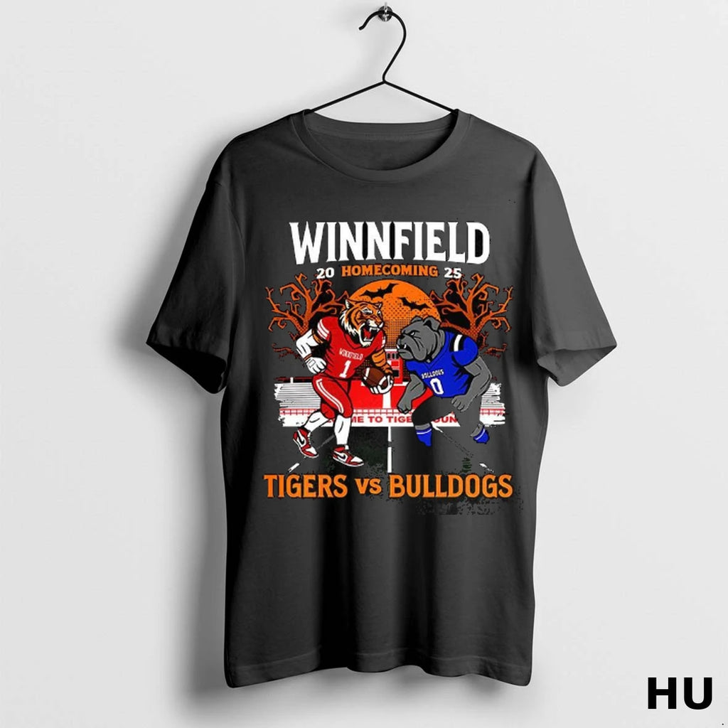 Official Winnfield Homecoming Tigers Vs Bulldogs 2025 T Shirt
