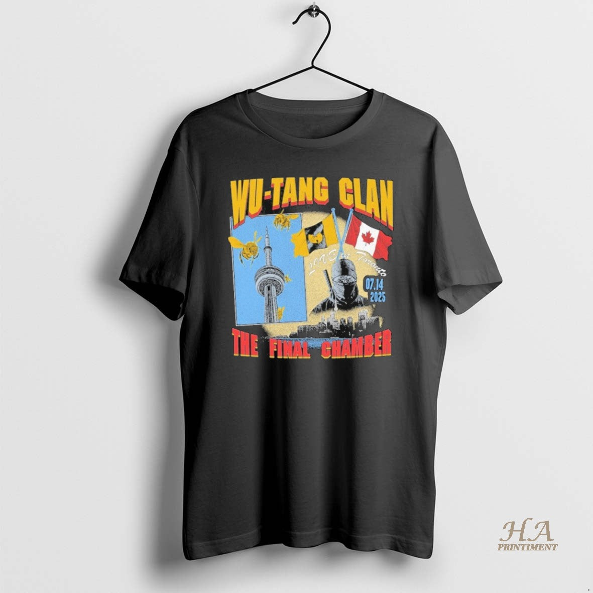 Official Wu Tang Clan The Final Chamber Tour 2025 Toronto Canada Flag