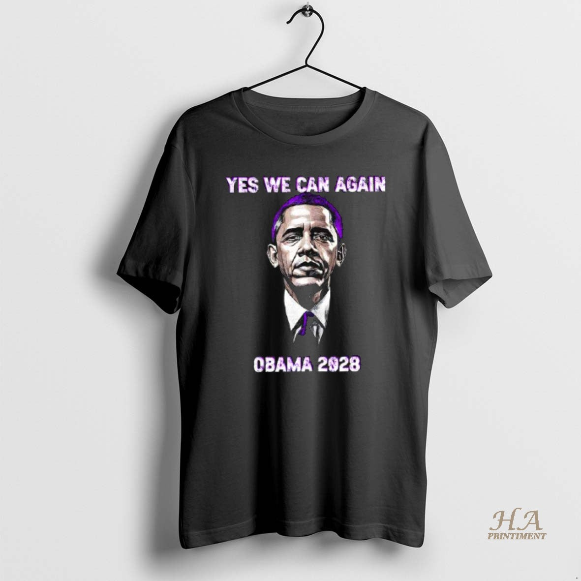 Official Yes We Can President Obama 2028 Political Sayings Tee