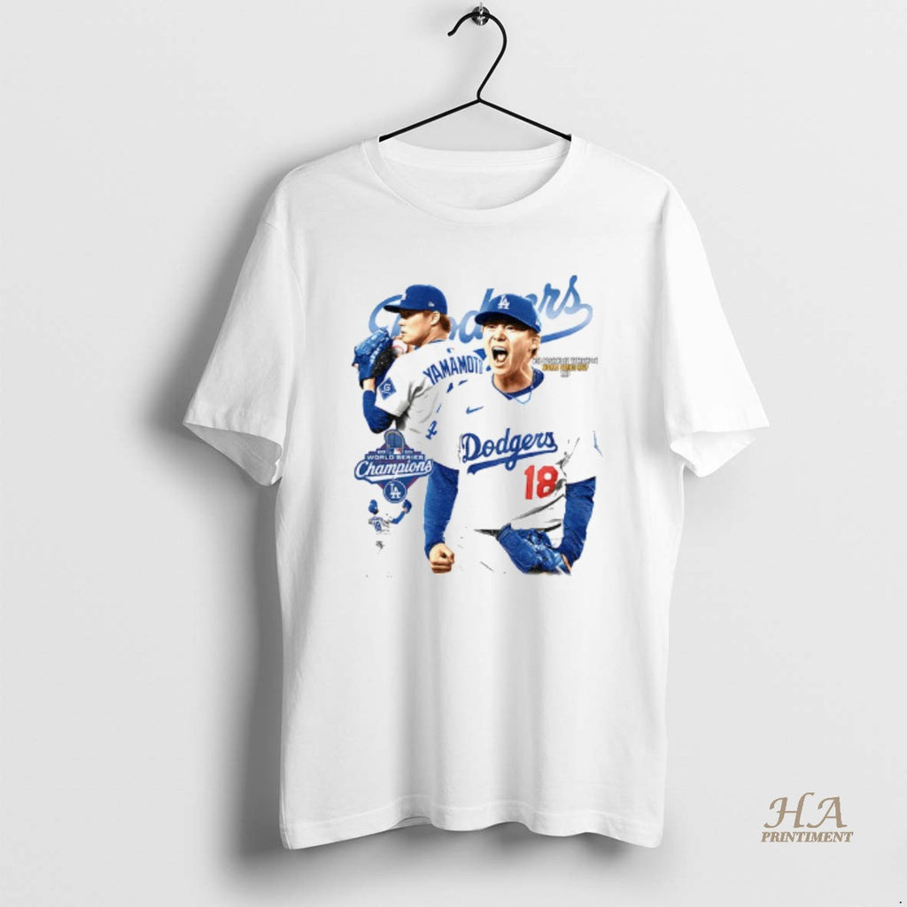Official Yoshinobu Yamamoto World Series Mvp Rhp Los Angeles Dodgers Mlb Baseball Graphic