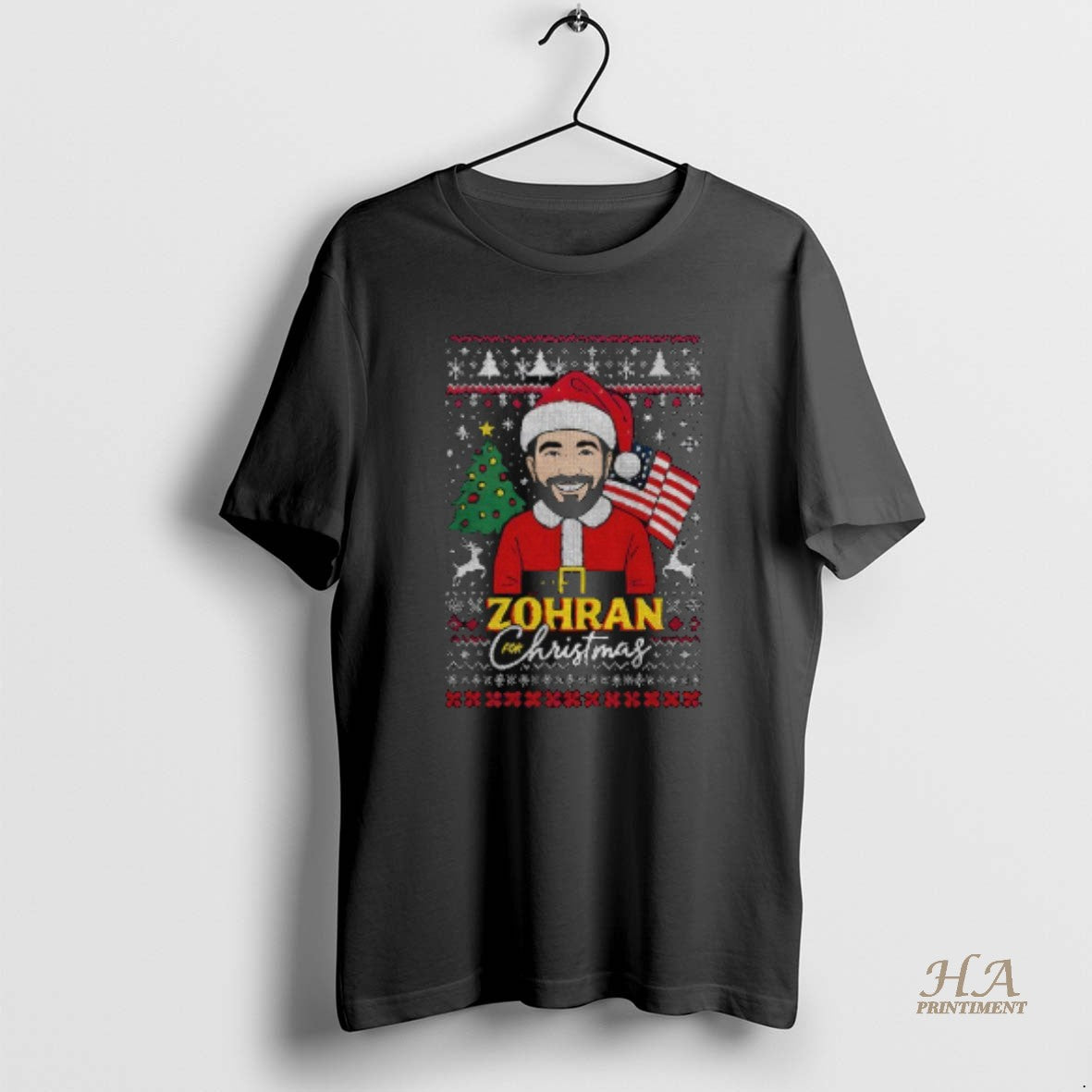 Official Zohran For Christmas Ugly Funny Mamdani Santa